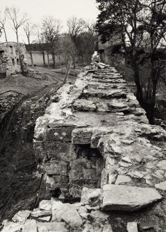 Spynie Palace Survey of Wallhead With Range and Interior of Doo'cot & General Survey