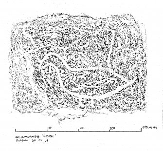 Rubbing of Pictish symbol stone