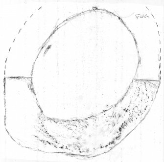 Rubbing of font at Foss and Tummel Parish Church