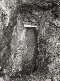 Edinburgh - Flodden Wall. Coverage of wall foundations in 6 council pits. 