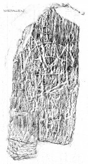 Rubbing of Inverallan Pictish Symbol Stone