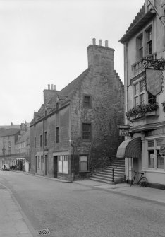 View of Black Castle, High Street, South Queensferry, from north west.
