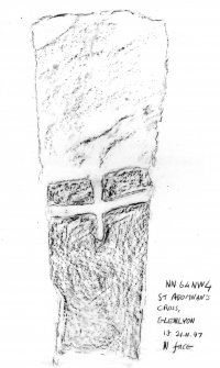 Rubbing of north face of St Adamnan’s Cross