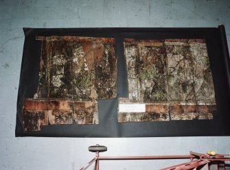 Stenhouse Conservation Centre, Painted Ceiling Boards from 119-123 High Street Kirkcaldy