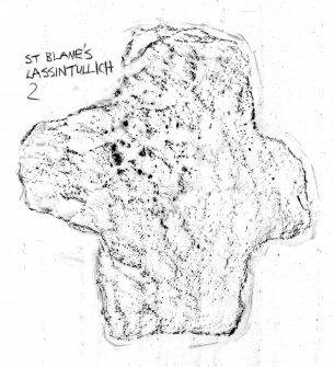 Rubbing of Lassintullich cruciform fragment