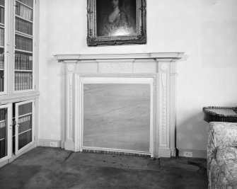 Newton Don (by Kelso). Interior.
Library, detail of fireplace.