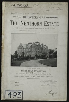 Estate Exchange. Nenthorn Estate. No 1493,  sale brochure
