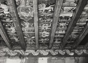 Delgatty Castle Turriff Aberdeenshire, General Views of Painted Ceiling