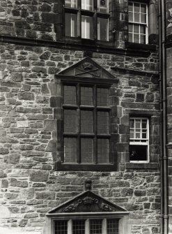 Edinburgh Castle, Restored 1st Floor Window and N. Wall of Palace Block