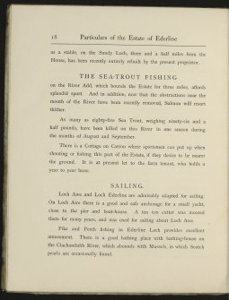 Estate Exchange. Ederline. No. 1481 Sales Brochure

Title: 'Particulars of the Estate of Ederline, Argyllshire'
Includes details of Ederline Mansion House and Estate, grounds, Carron and Corrivalich Farm, Finiechem Farm.