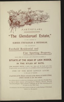 Estate Exchange.  Glendaruel. No. 1483 Sales Brochure.
Titled: 'The Glendaruel Estate, Argyllshire'.