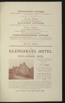 Estate Exchange.  Glendaruel. No. 1483 Sales Brochure.
Titled: 'The Glendaruel Estate, Argyllshire'.