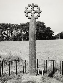 Merkland Cross, Ecclefechan, Dumfriesshire.  Cross Before Cleaning