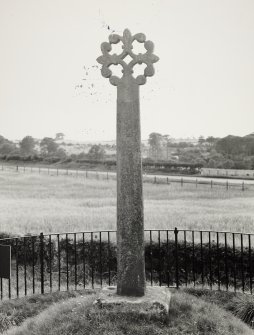 Merkland Cross, Ecclefechan, Dumfriesshire.  Cross Before Cleaning