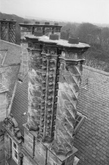 Detail of chimneys, Winton House.