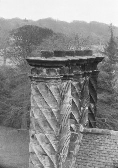 Detail of chimneys, Winton House.