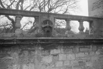 View of balustrade, Winton House.