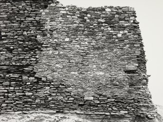 Castle of Old Wick, Showing repairs to Stonework 1961