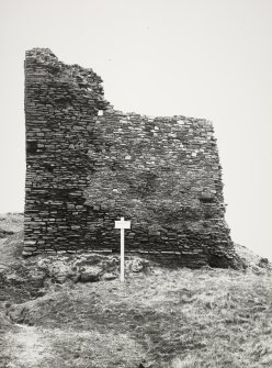 Castle of Old Wick, Showing repairs to Stonework 1961