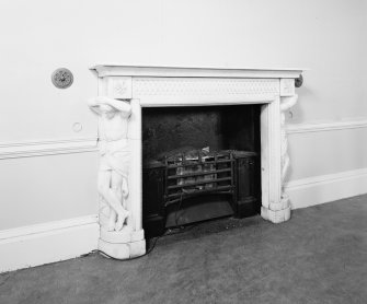 Carstairs House, interior.
Detail of fireplace in South-East room, ground floor.