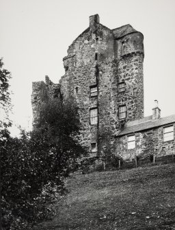 Neidpath Castle, Peebleshire.  General Views