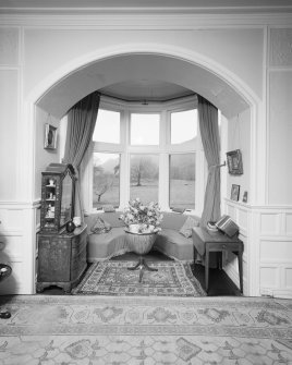 Kinlochmoidart House. Principal floor, drawing room, view from south east.