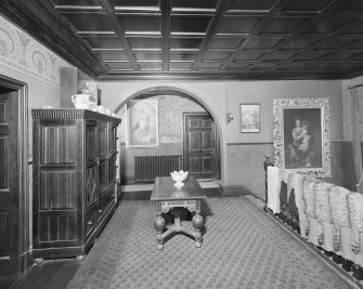 Kinlochmoidart House. Second floor, staircase hall, view from south