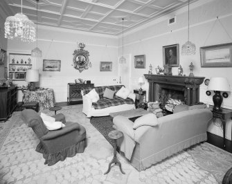Kinlochmoidart House. Drawing room, view from west.