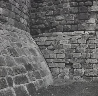 Rothesay Castle Investigation of Splayed Base 1965-66 Photos .Feb1966