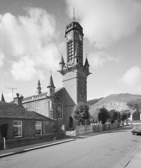 Tillicoultry Town Hall. View from SE.