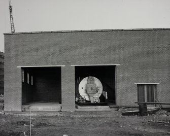 Image from photo album titled 'Braehead Oil Conversion', Exterior new boiler house