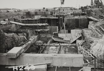 Image from photo album titled 'Hunterston B', Power Station No. H 249, Foundations for Cooling pond