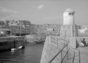 General view showing East Shore and Gyles from harbour, Pittenweem.