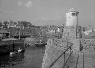 General view showing East Shore and Gyles from harbour, Pittenweem.