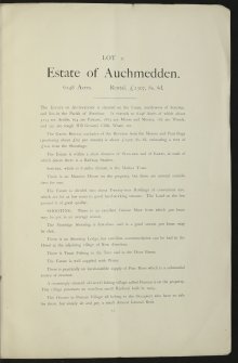 Estate Exchange Brochure no.1475.
Sale Particulars for The Strichen, Auchmedden and Orrok Estates
Map, text and photographic views.