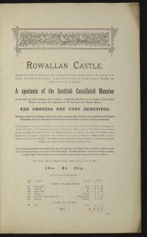 Estate Exchange. Rowallan. No.1487. Sale Brochure