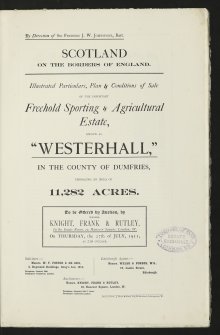 Estate Exchange. Westerhall Estate. No 1499,  Sale brochure