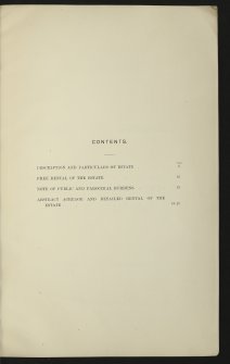 Estate Exchange Sale brochure. no. 1468. 
Titled: 'The Estate of Cromar Situate in the Parished of Tarland and Migvie Logie-Coldstone and Coull. Messrs Lindsay, Jamieson and Haldane.'