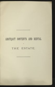 Estate Exchange Sale brochure. no. 1468. 
Titled: 'The Estate of Cromar Situate in the Parished of Tarland and Migvie Logie-Coldstone and Coull. Messrs Lindsay, Jamieson and Haldane.'