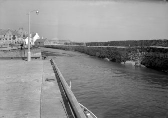 View of the harbour showing pier and The Gyles, Pittenweem.