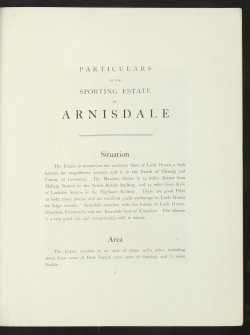 Extates Exchange. Arnisdale Estate. Sale Brochure. No 1502