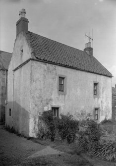 Rear view of 50 High Street, Pittenweem, from south west.