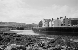 General view of harbour and houses on Marine Parade, Eyemouth, from N.