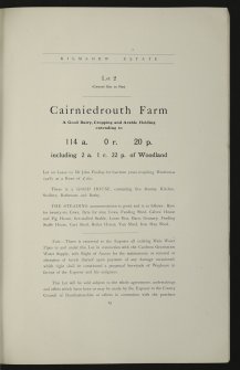 Estates Exchange, London. No.1494, Sale Brochure - map and photographs of Kilmahew Estate. Properties include Kilmahew House and Castle, Lodges, Farm and cottages together with Cairniedrouth Farm, Asker Farm, Kirkton Farm, Cardross Park, High and Low Milndovan Farms, Auchenfroe House, Golf Club House, Wallaceton Farm, Walton Farm, Craigend Farm and Auchensail Farm. Sepia photographs of Kilmahew House (2), Lodge, Cardross Park, Auchenfroe House, Kilmahew Golf House and Course. Also contains plan of Estate which identifies individual lots. November 1919