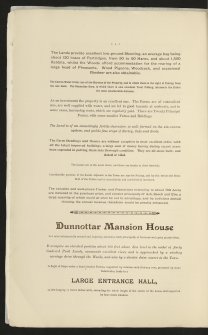 Estates Exchange. No. 1507. Sale brochure.

Title: 'The Dunottar Estate, Stonehaven, Kincardineshire'.
Dunnotar House, East Carmont farm, Clochnahill Farm, Nether Criggie, Upper Criggie, Briggs of Criggie, Fallside Farm, Glasslaw Farm.