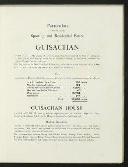 Estate Exchange. Guisachan. No 1504  Sale Brochure