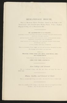 Estate Exchange. Rachan & Quarter Kingledores and Glenrath & Hallmanor Estates. Nos 1513  Sale brochures 1897 (not sold)
