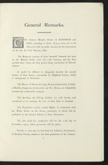 Estate Exchange. Menzies estates. no. 1521. Sale Brochure 

Domaheiche, Donlellan with Burnside, Camusericht Farm, Corrievarkie Lodge, Craiganour Lodge, Aulich Farm, Frenich Farm.

Title: 'The Menzies Estates in Rannoch & Foss ...'