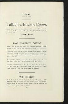 Estate Exchange. Menzies estates. no. 1521. Sale Brochure 

Domaheiche, Donlellan with Burnside, Camusericht Farm, Corrievarkie Lodge, Craiganour Lodge, Aulich Farm, Frenich Farm.

Title: 'The Menzies Estates in Rannoch & Foss ...'