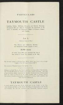 Estate Exchange. Taymouth Castle. No 1526 Sale Brochure

Taymouth Castle, Kynachan Lodge, Glenquaich Lodge, Wester Kinloch Farm, Easter Kinloch Farm, Breadalbane Hotel Farm, Croft Nauld & Lynemore Farm, Comrie Farm, Errichel Farm, Borlick Farm, Borland Farm, South Amulree, Easter Auchnafauld, Wester Auchnafauld.
